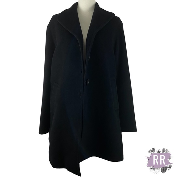 CINZIA ROCCA DUE Virgin Wool Car Peacoat Coat